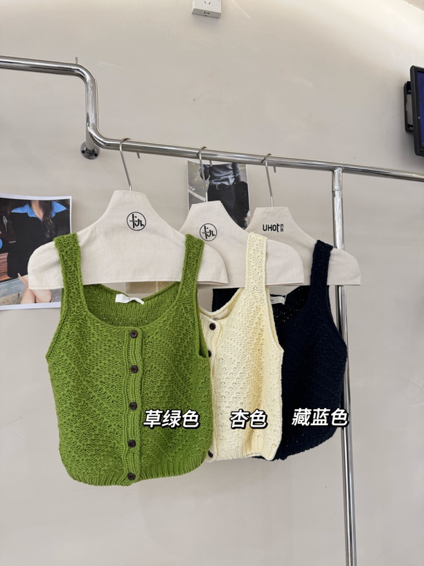 小众韩代马甲针织衫