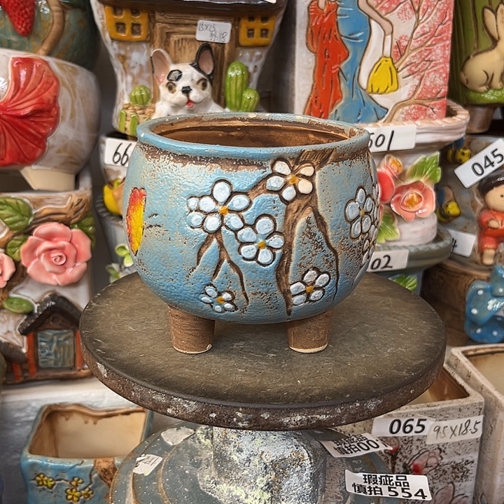 粗陶材质多肉花盆