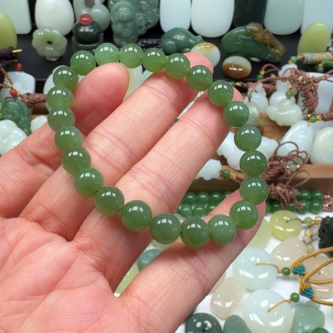 和田玉未镶嵌手链