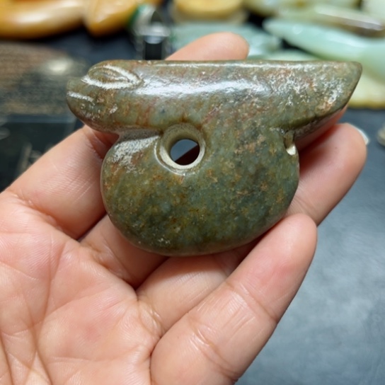 吊坠白玉菩提把件