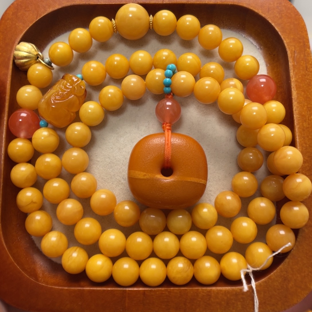 蜜蜡未镶嵌手串蜜蜡