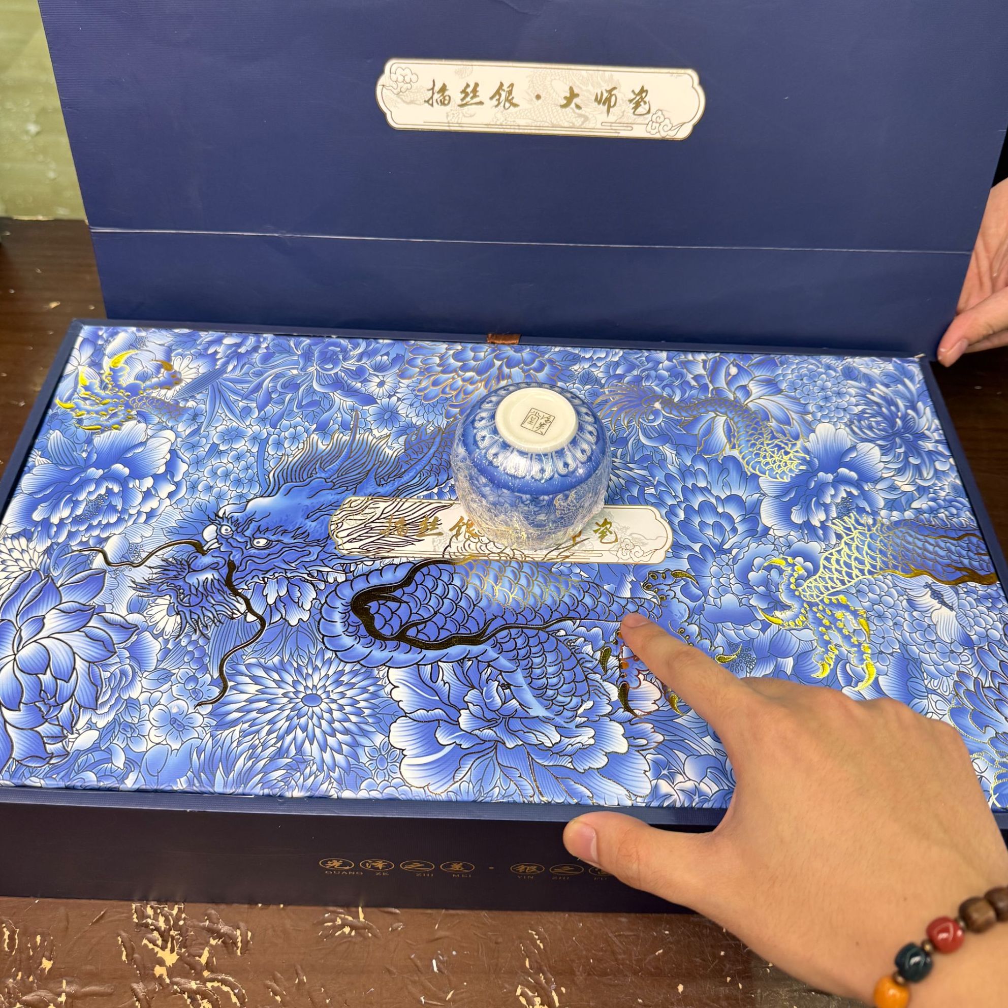 掐丝银大师瓷茶具套组送礼佳选大套组@@@@@@@@@@