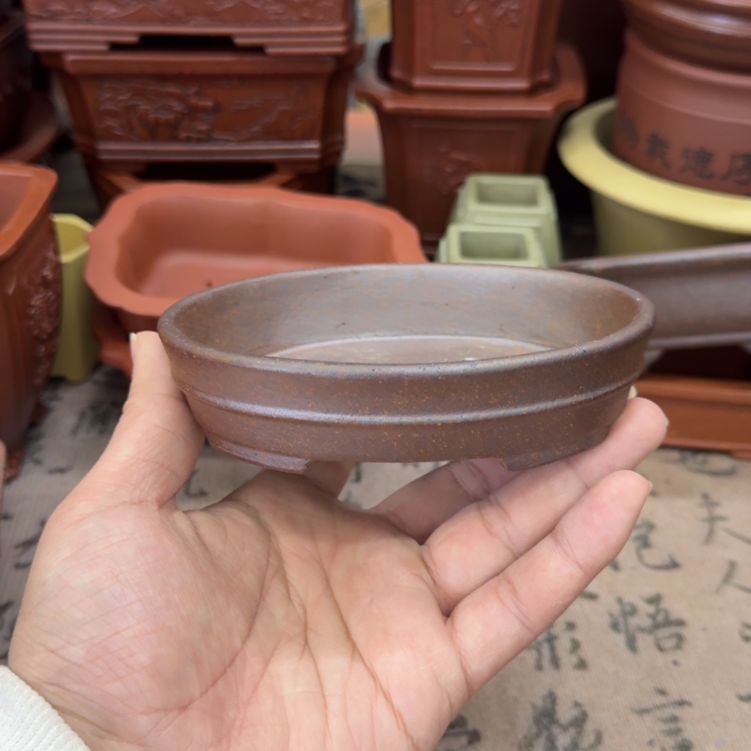 紫砂花盆宜兴紫砂正品11.5x9.5x2