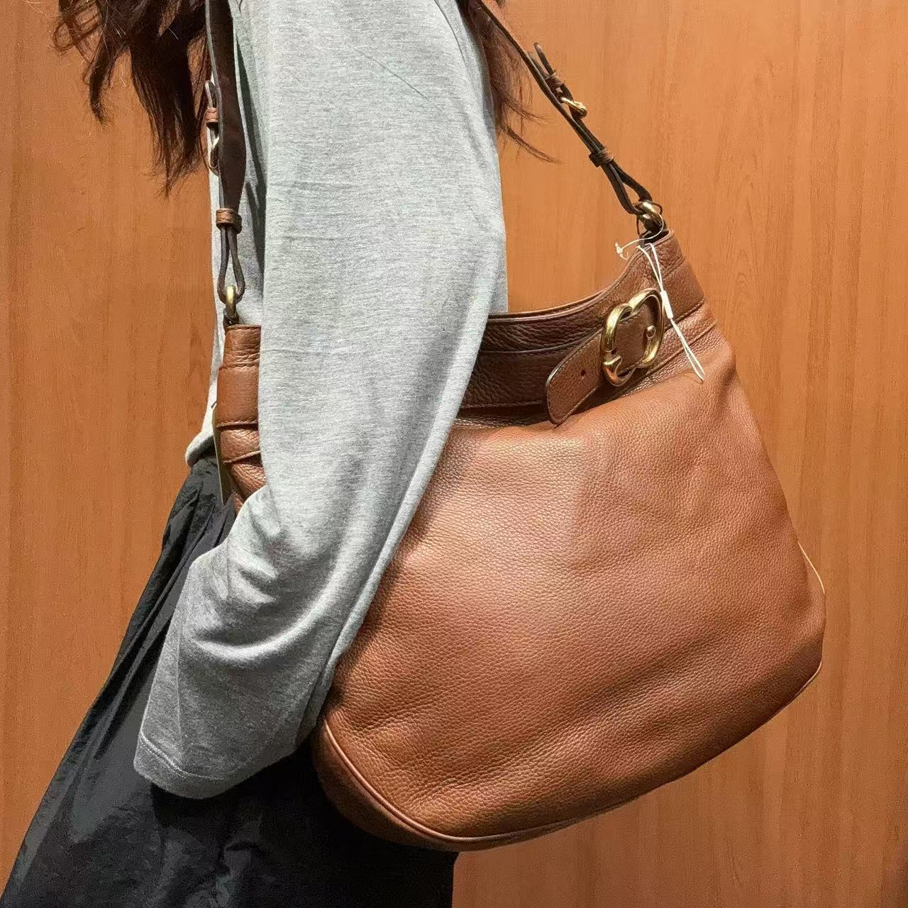 95新 GUCCI/古驰 【618】80 0639 焦糖色单肩包