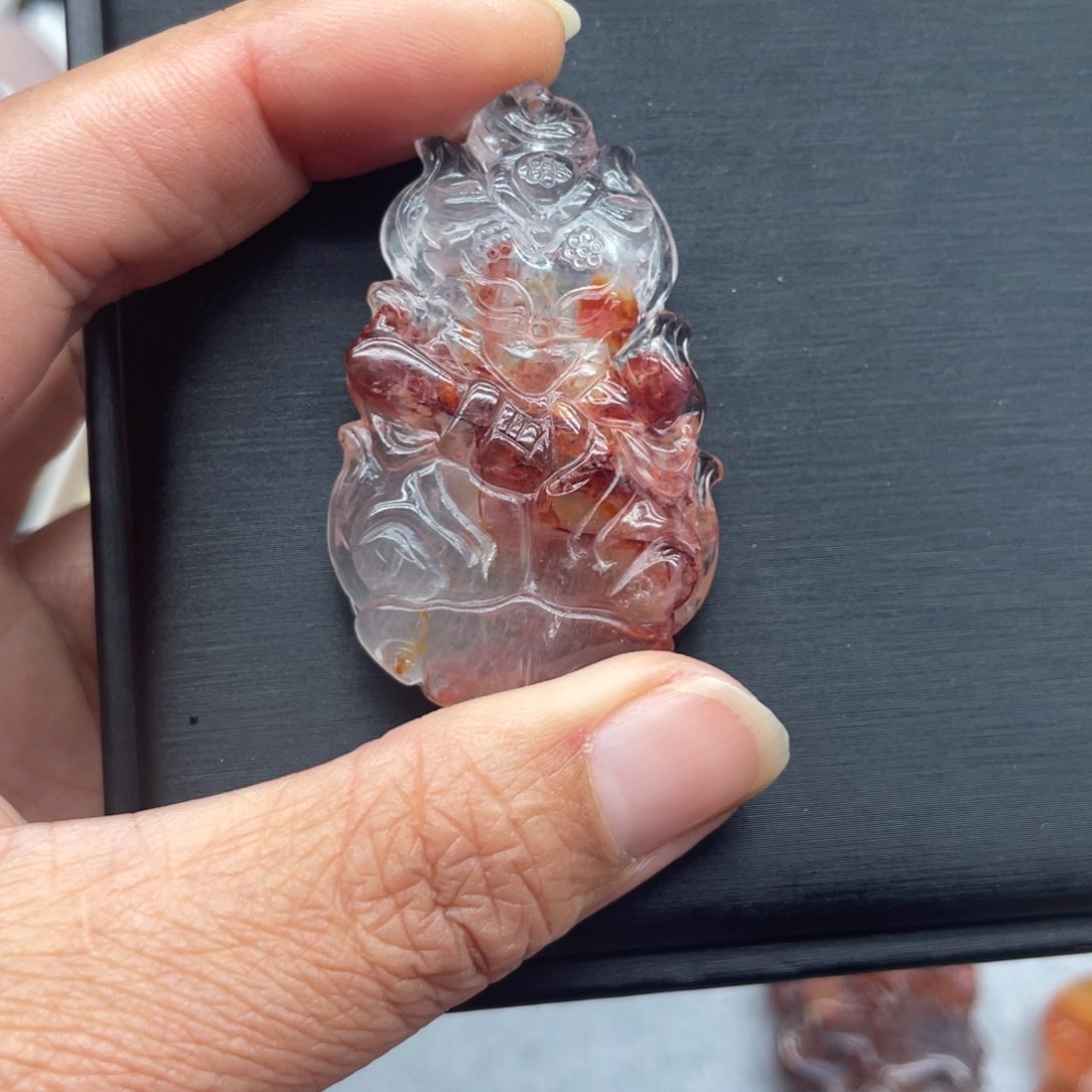 水晶吊坠(不含链)未镶嵌@*