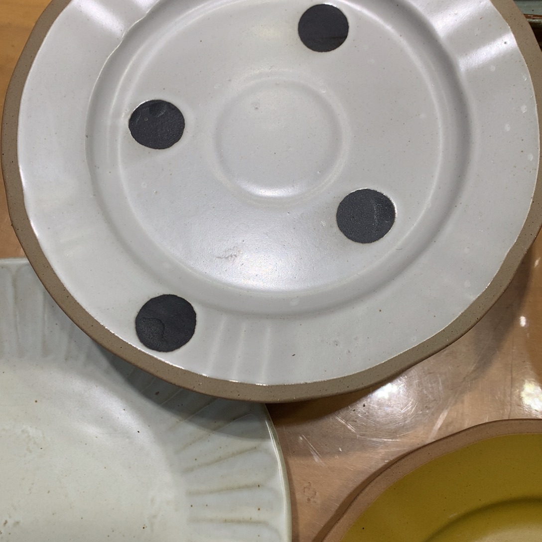 陶景德镇粗陶复古盘碗微瑕