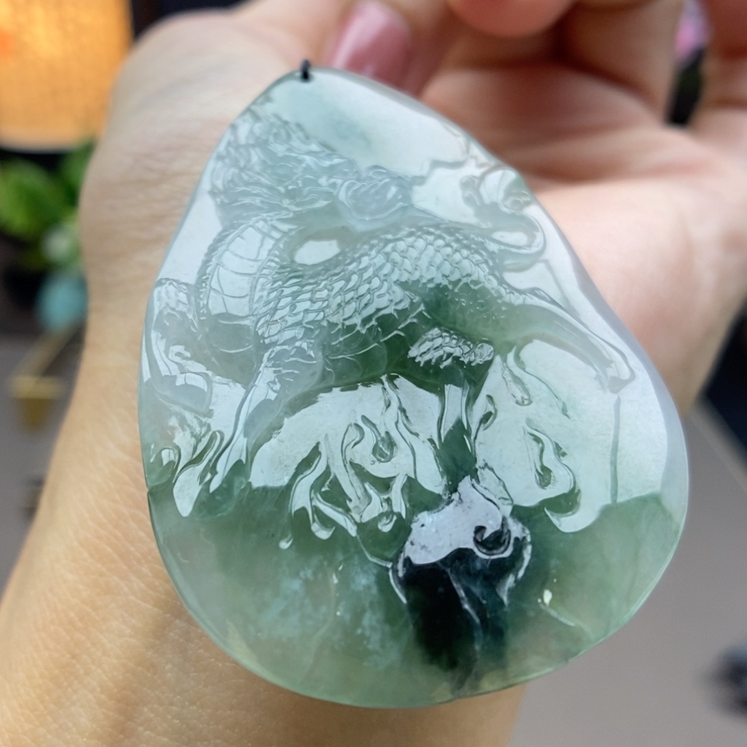 翡翠未镶嵌颈饰吊坠80