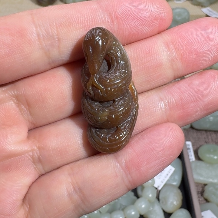 和田玉吊坠(不含链)未镶嵌