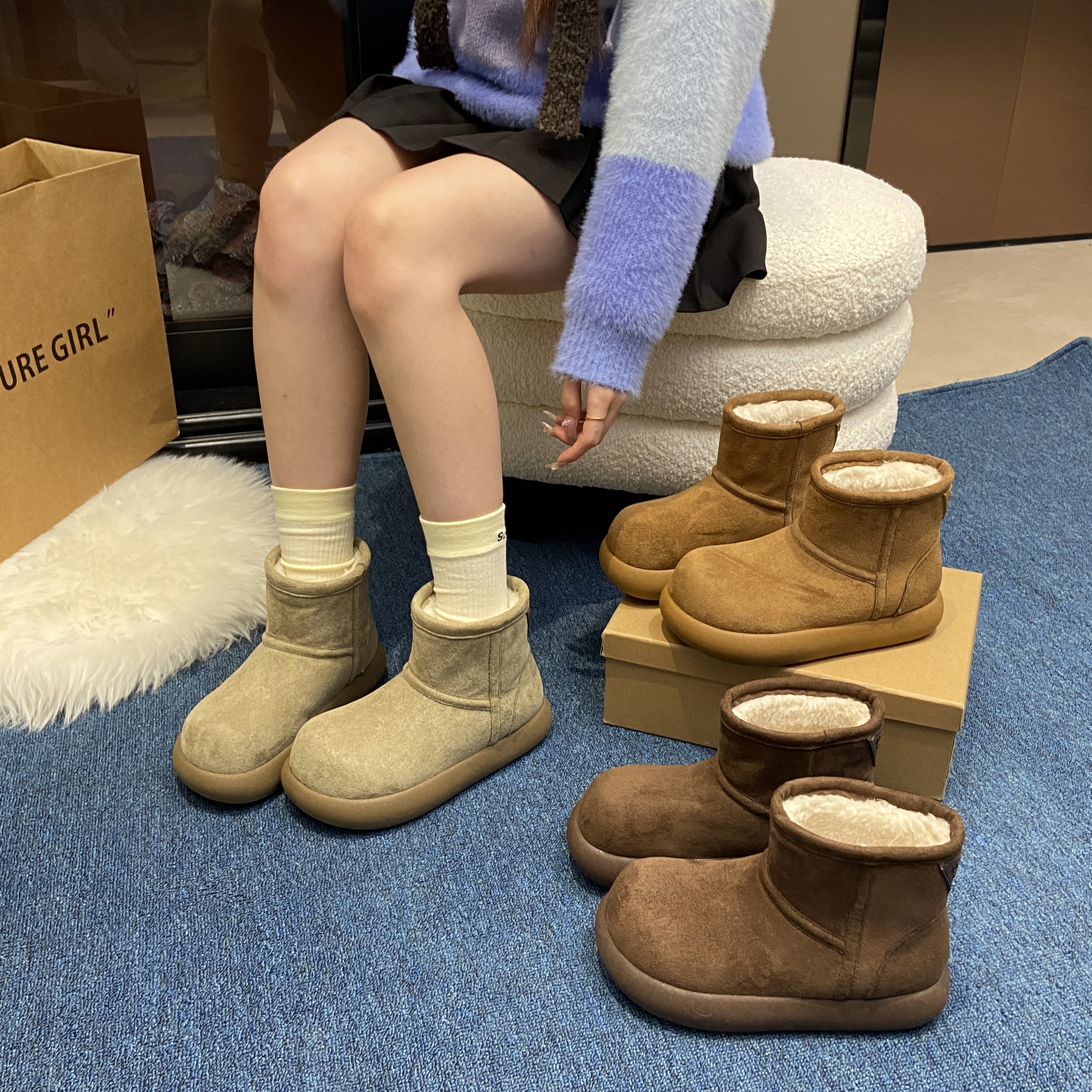 【 雪地靴大土豆ProMax3.0】保暖厚底勃肯女冬季2025新款羊羔毛棉鞋