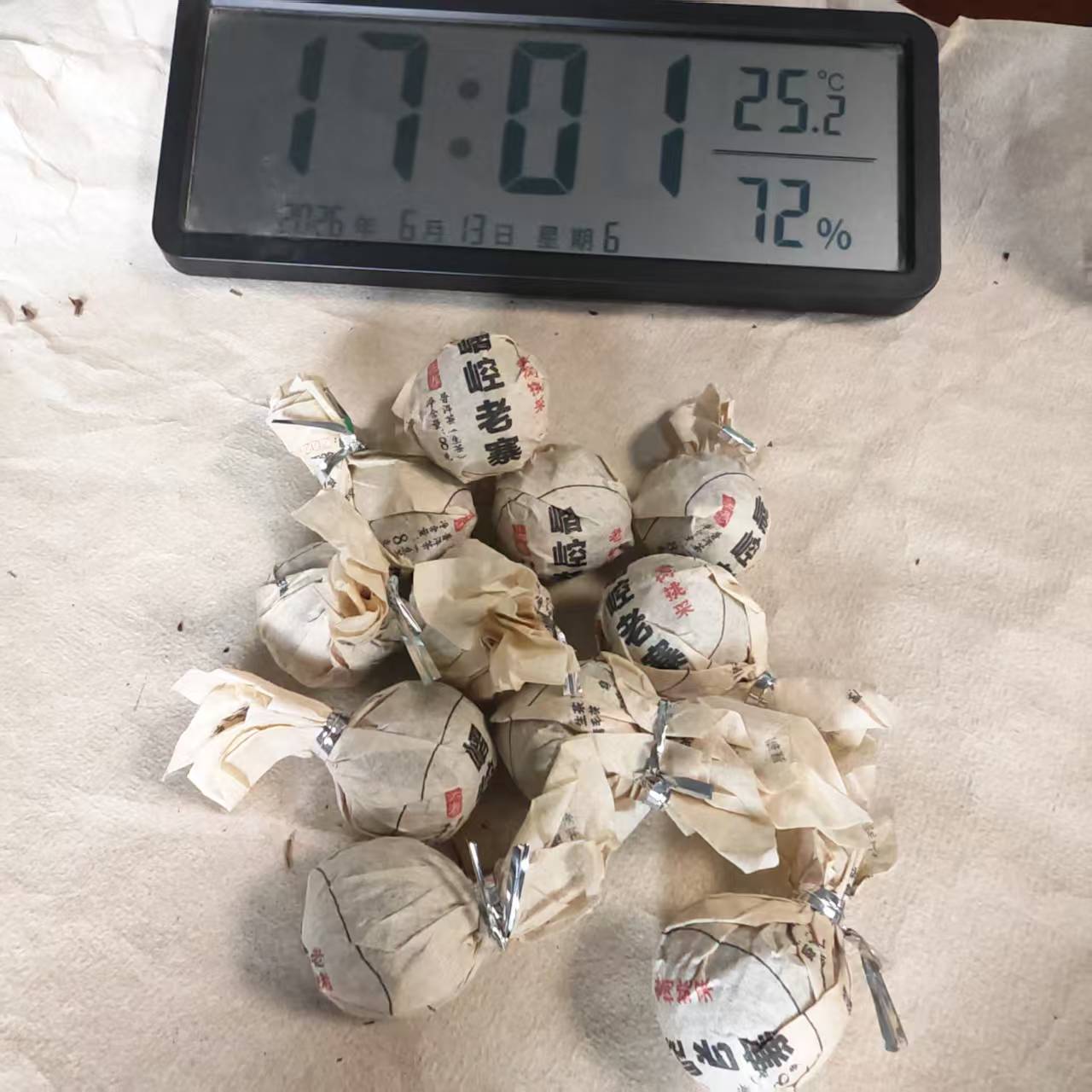 【051】2023年习埪老寨古树龙珠.生茶.8克/颗 -6月13日普洱茶正