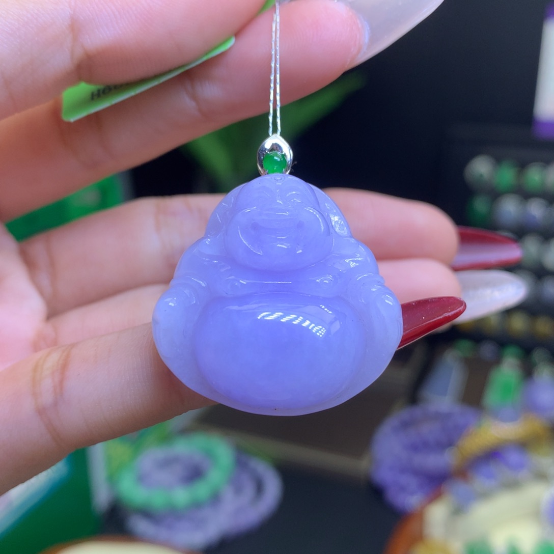 翡翠颈饰18K金镶嵌天然