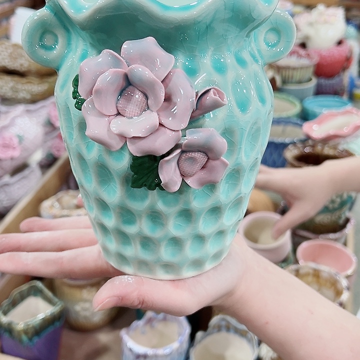 有孔，凑单福利满10元发货陶瓷多肉花盆！