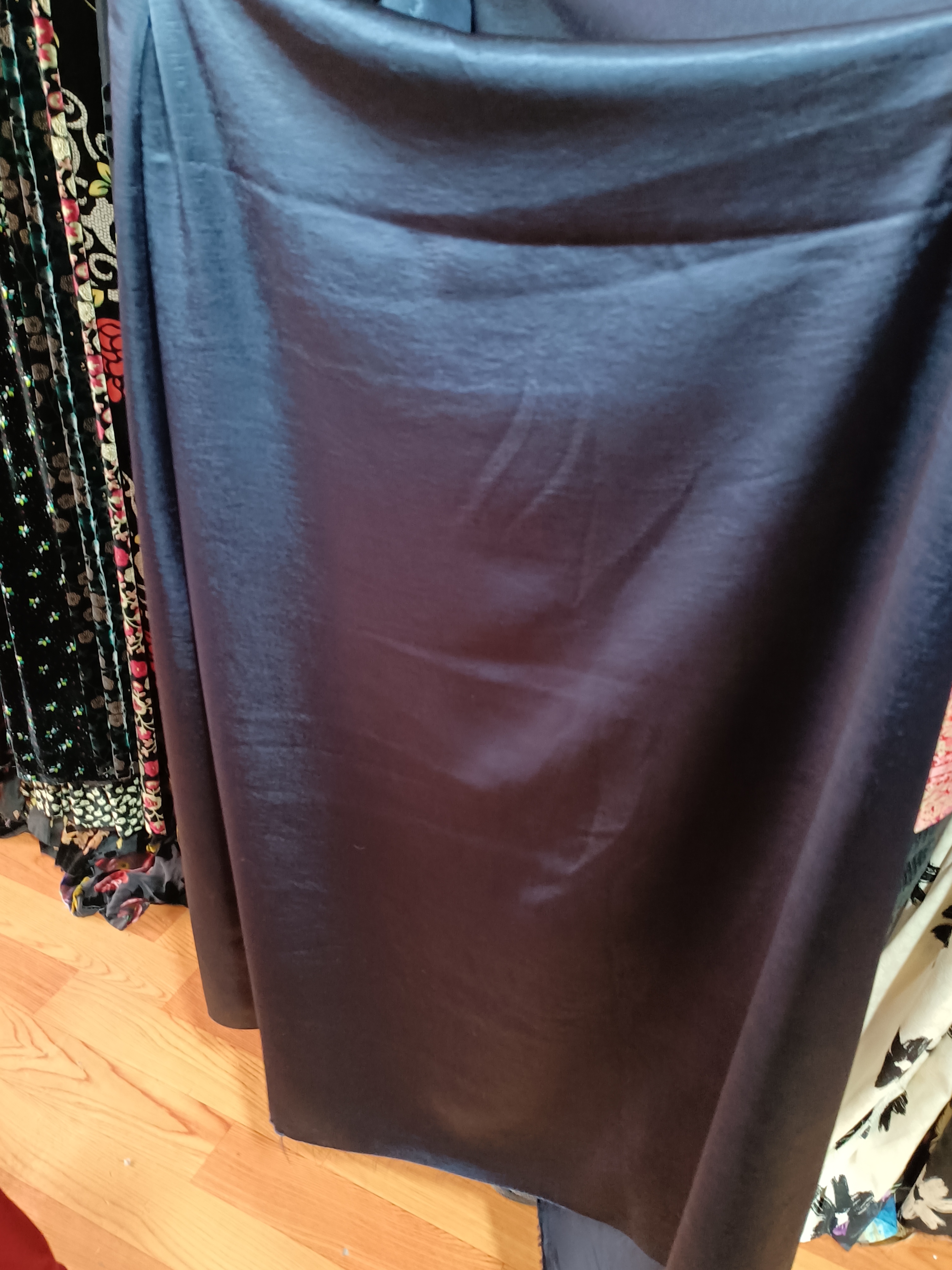 醋酸蓝色抓花1.5米服装面料