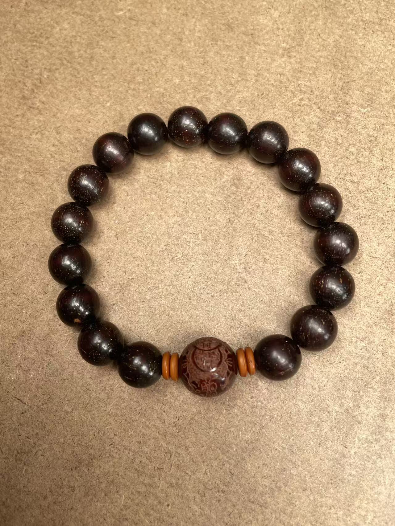 血檀金星手串 无礼盒 MK582