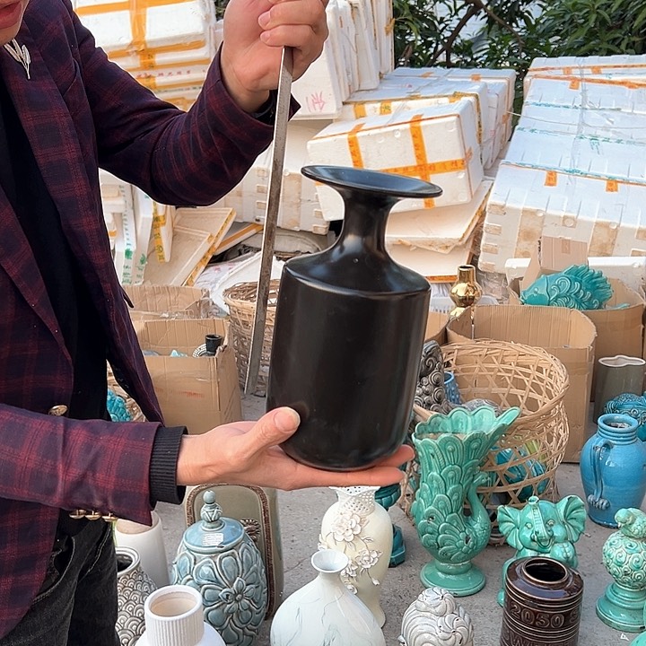 瓶高度25厘米口径3厘米微瑕捡漏