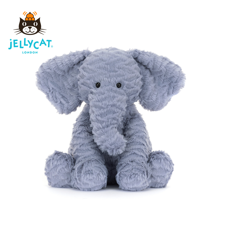 英国Jellycat波浪毛大象可爱毛绒安抚玩偶