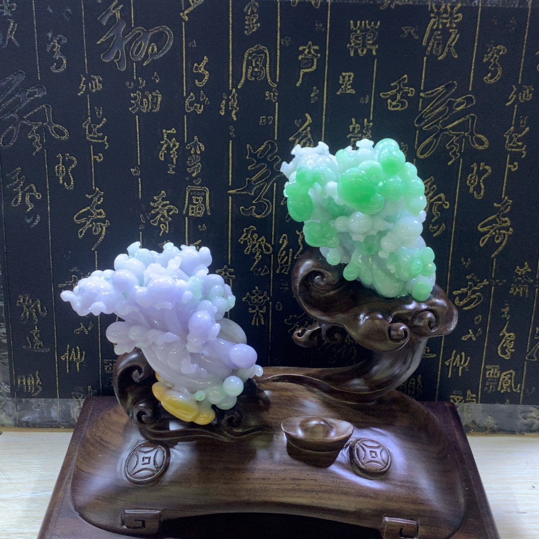 翡翠未镶嵌摆件白菜