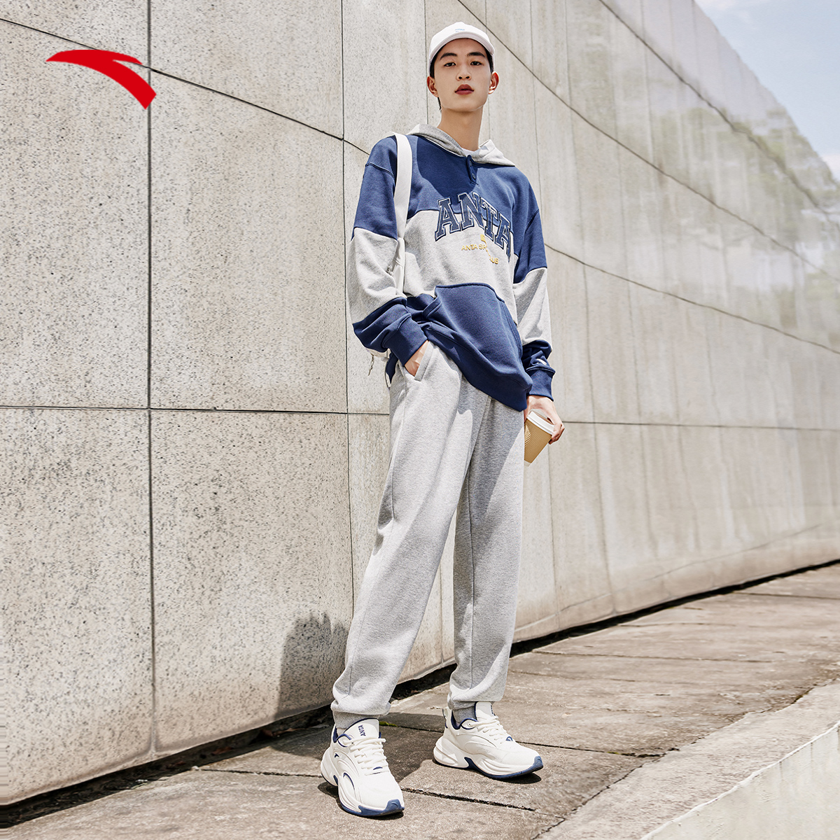 针织加绒运动长裤男2025秋季新款平口保暖直筒裤休闲宽松男裤