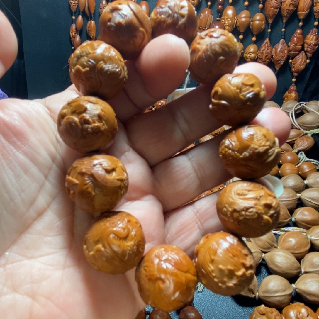橄榄核手串/手链文**桃橄榄核20纯手工假一赔四