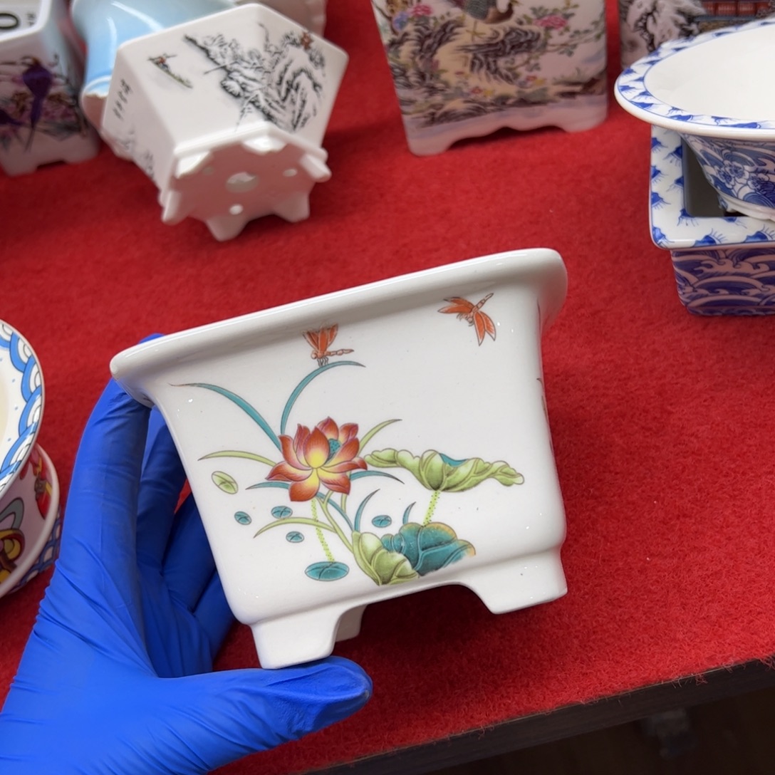 花盆紫砂101号瑕疵13/9cm