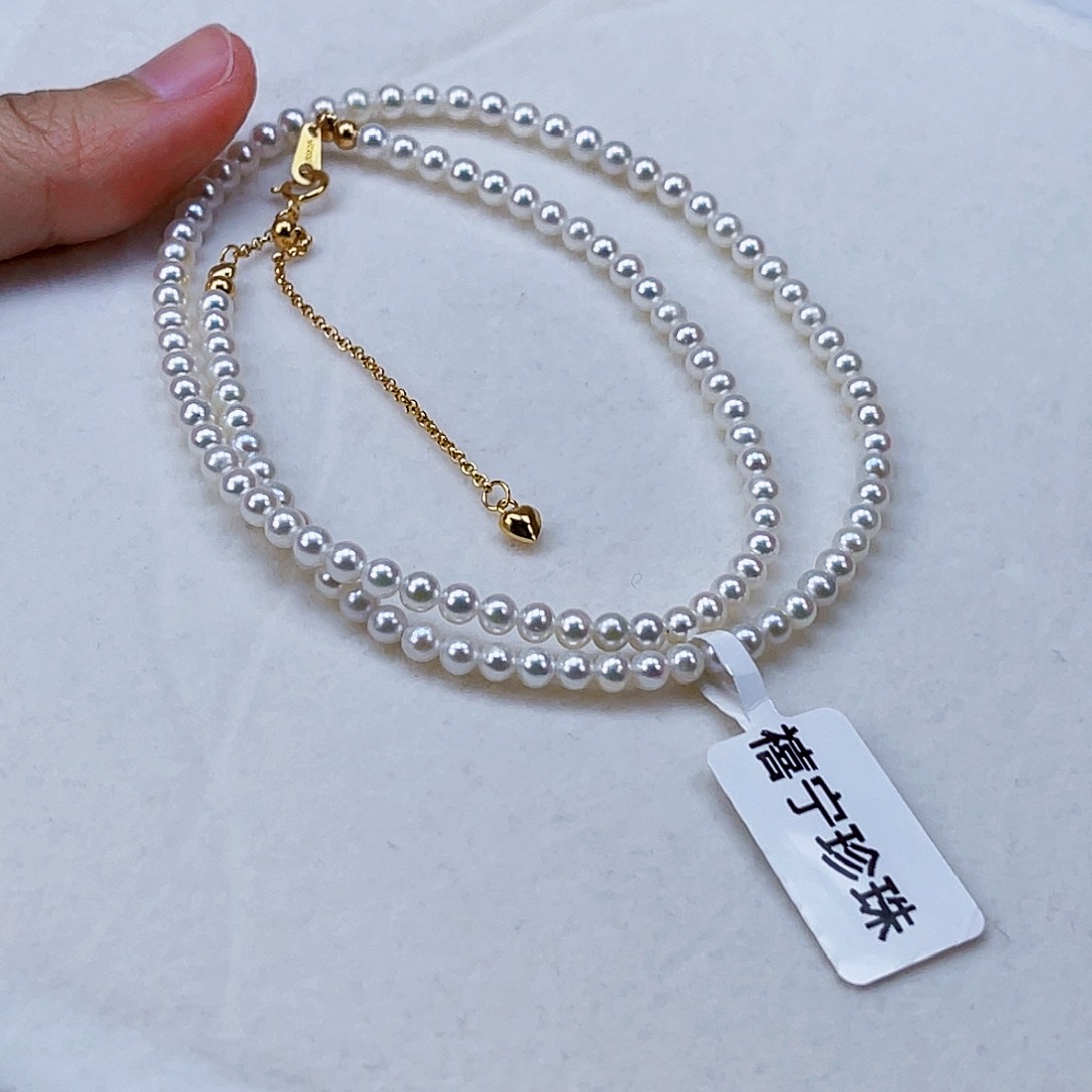 颈饰银S925镶嵌淡水珍珠
