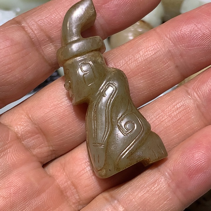 和田玉（白玉）颈饰未镶嵌洪*