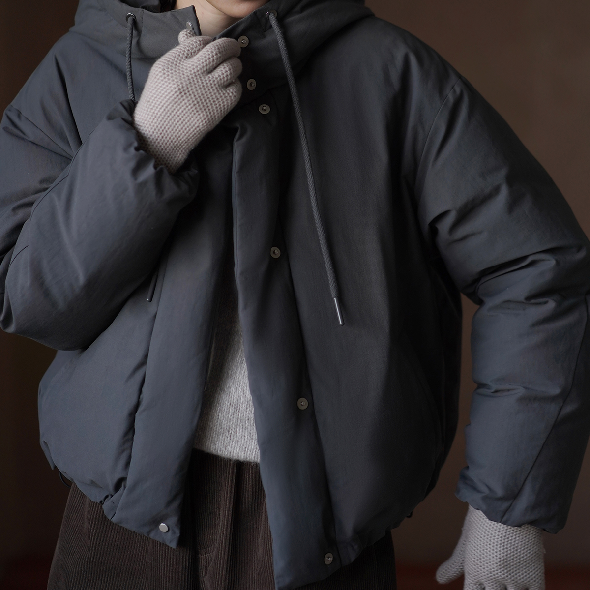 【女装优选】哈齿小姐韩女保暖休闲连帽时髦羽绒外套20ZZ2508739R