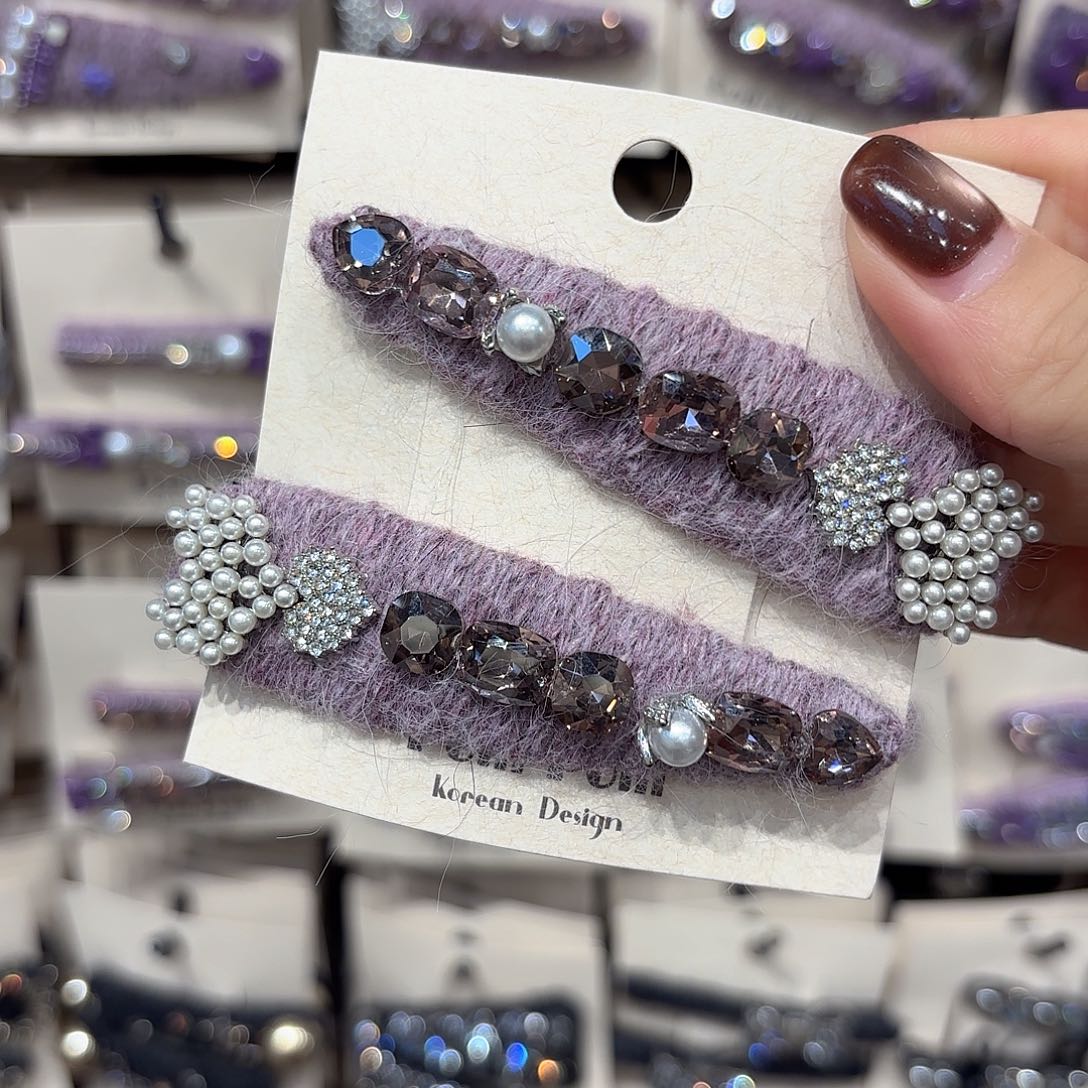 布艺铁合金珍珠珍珠拜拜一对