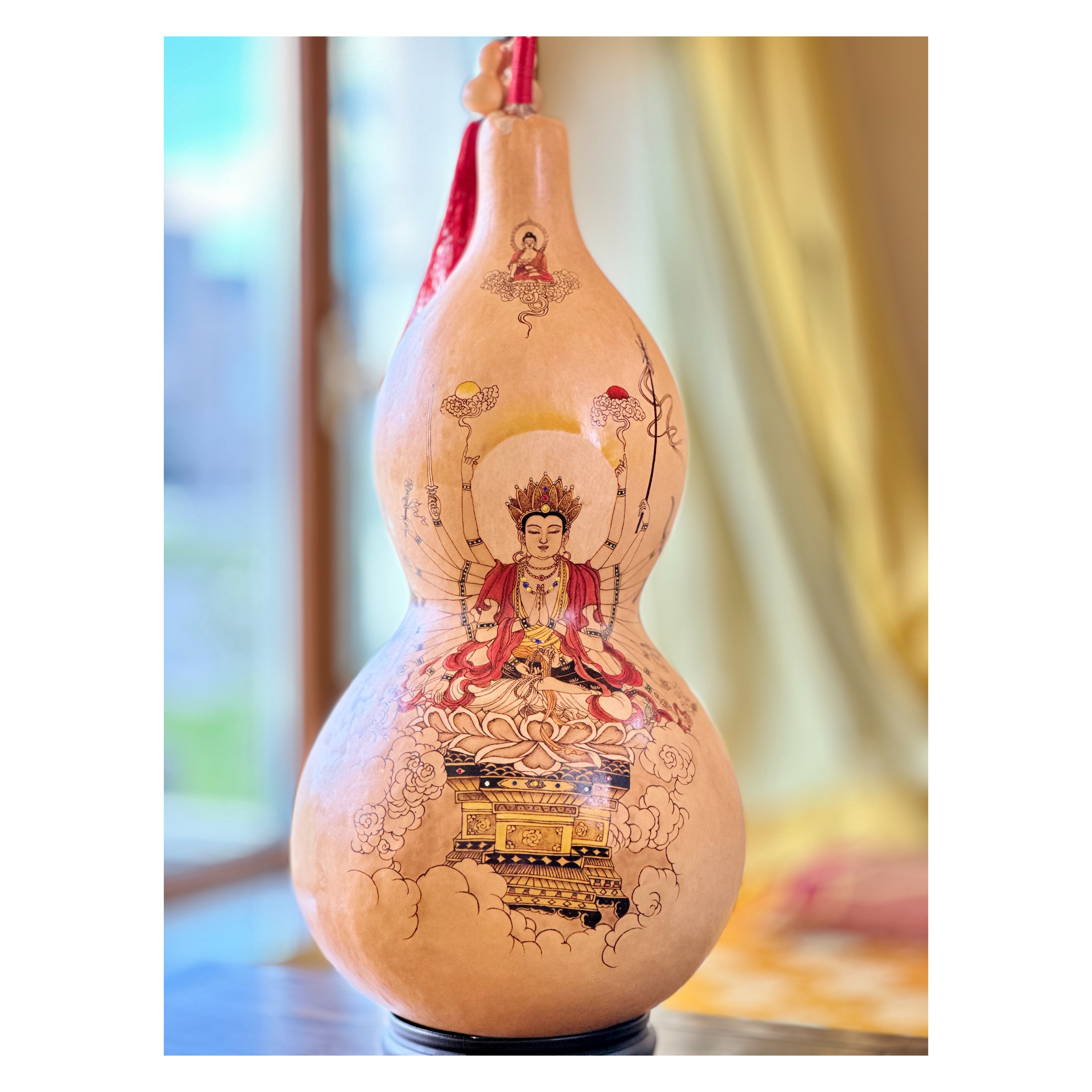 一物一拍—烙画葫芦摆件（志茗老师作品） 家居摆件