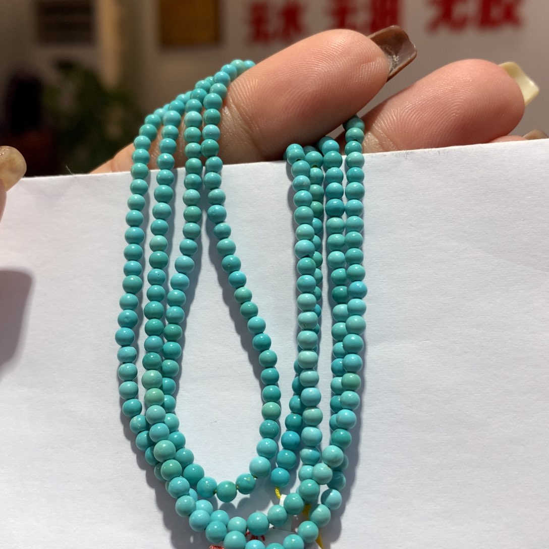 未镶嵌绿松石长链