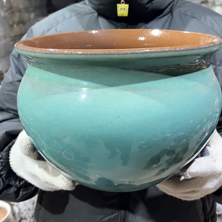 紫砂花盆高19口25———-