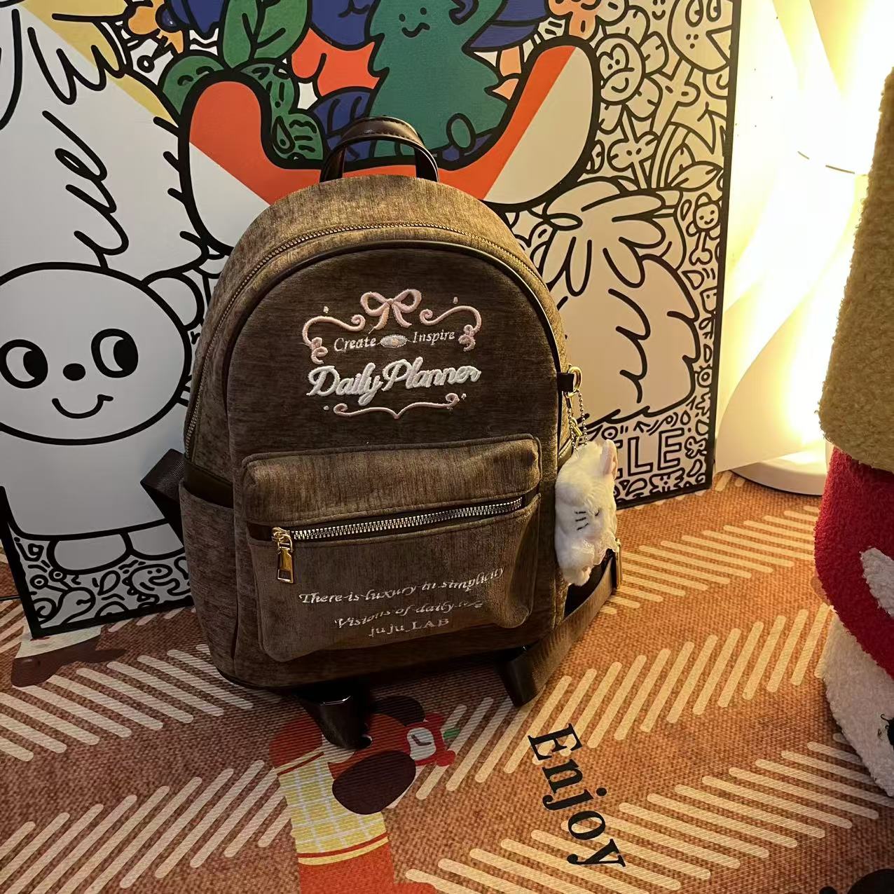 喵喵仙贝秘密花园 双肩包-A297