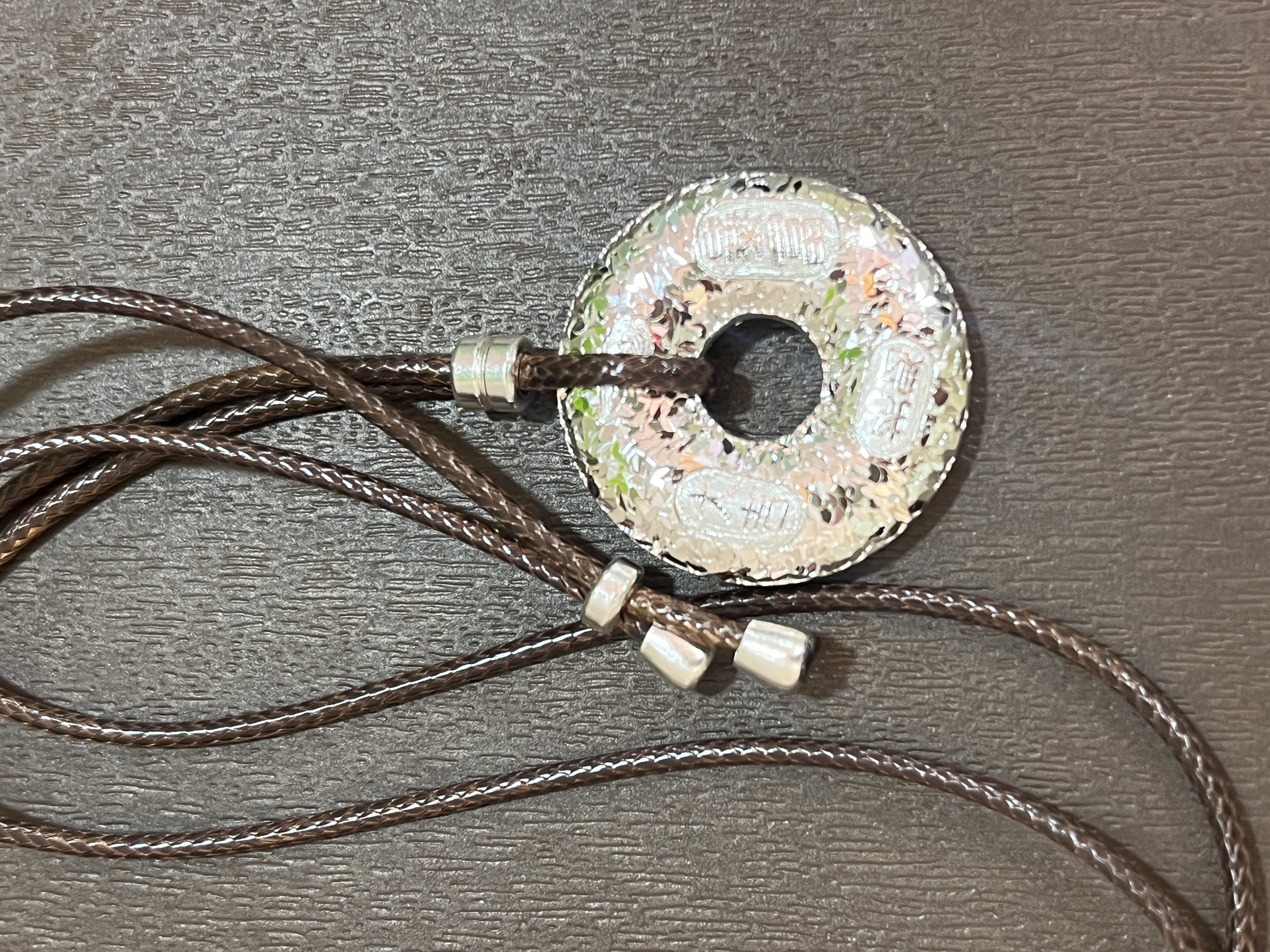 吊坠足银 999 吊坠碎冰冰吉言古法平安扣挂坠爆闪轻奢实心项链