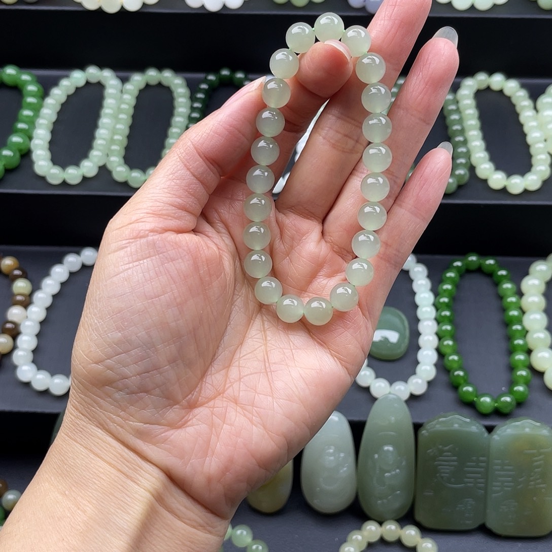 和田玉未镶嵌手链