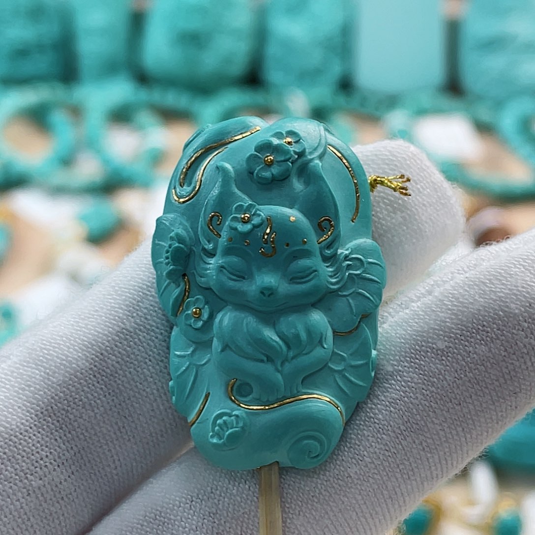 未镶嵌绿松石珠宝奇石