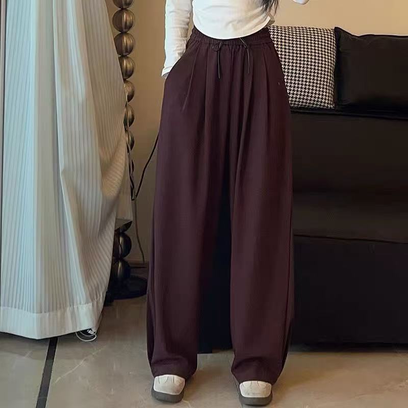 GCC弯刀裤 松紧腰 休闲女裤 7182