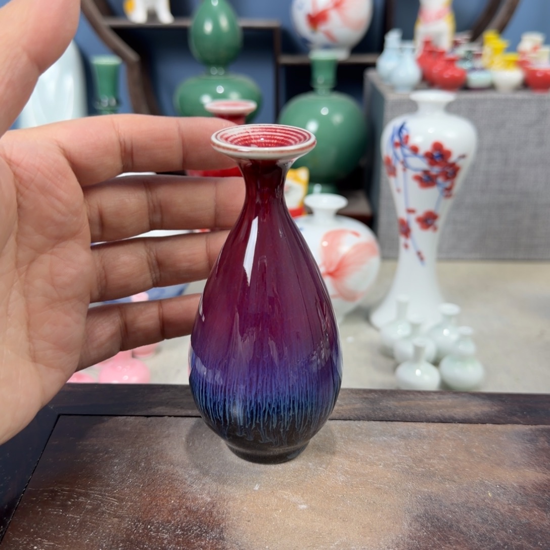 陶瓷手工小花器摆件