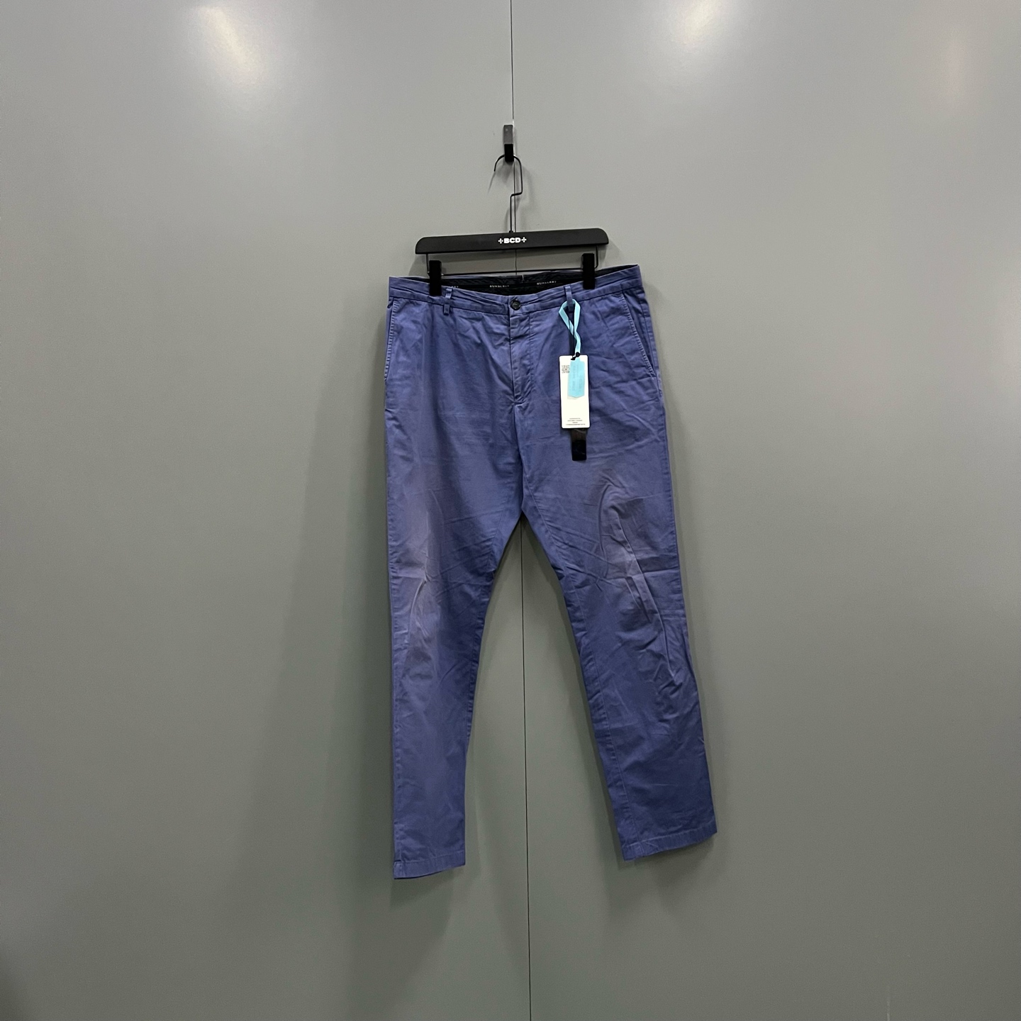 99新 BURBERRY/博柏利 h829  蓝色水洗长裤 52码 207452