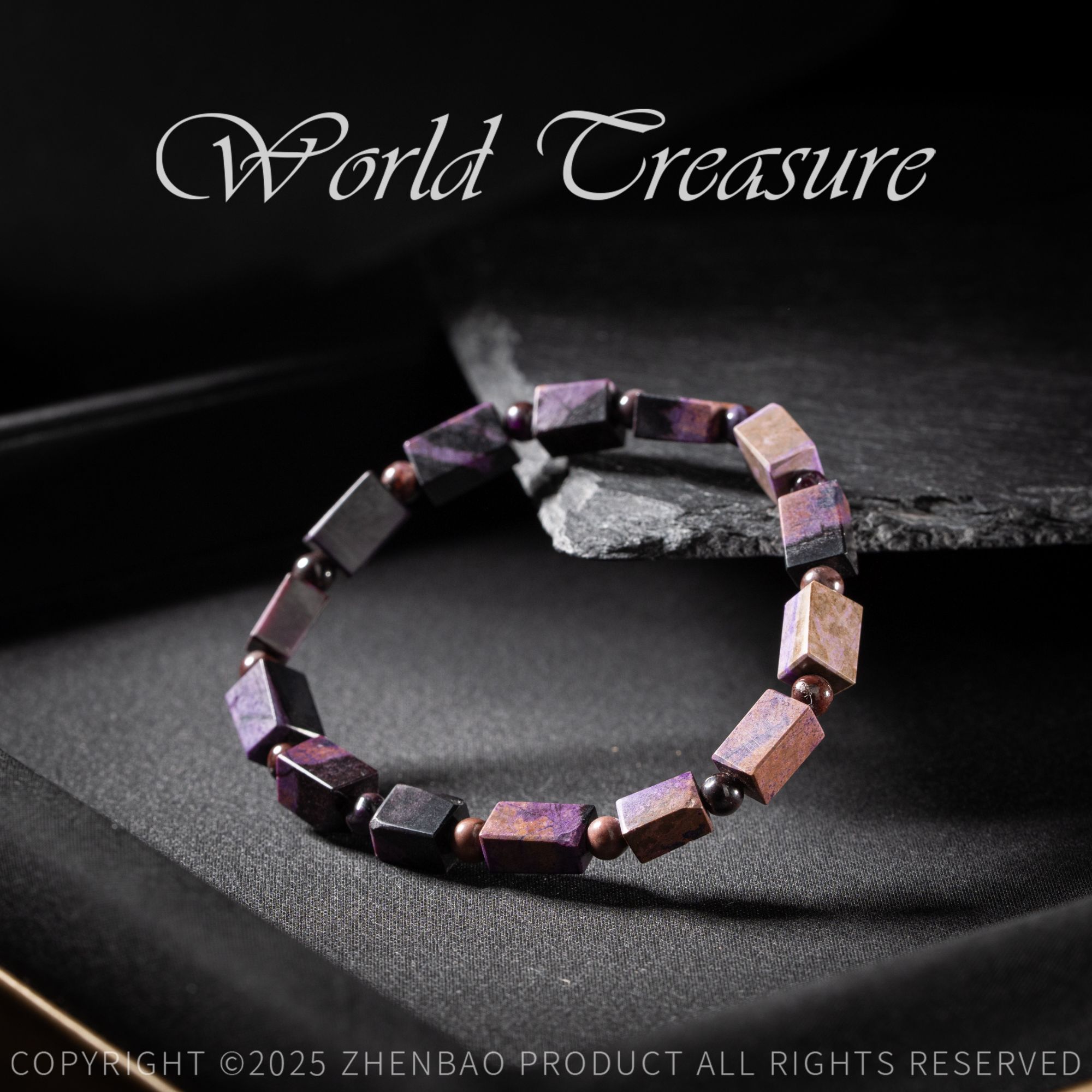 【韵洁珠宝】老矿舒俱来魔方手串/Z1260/多样性发一件