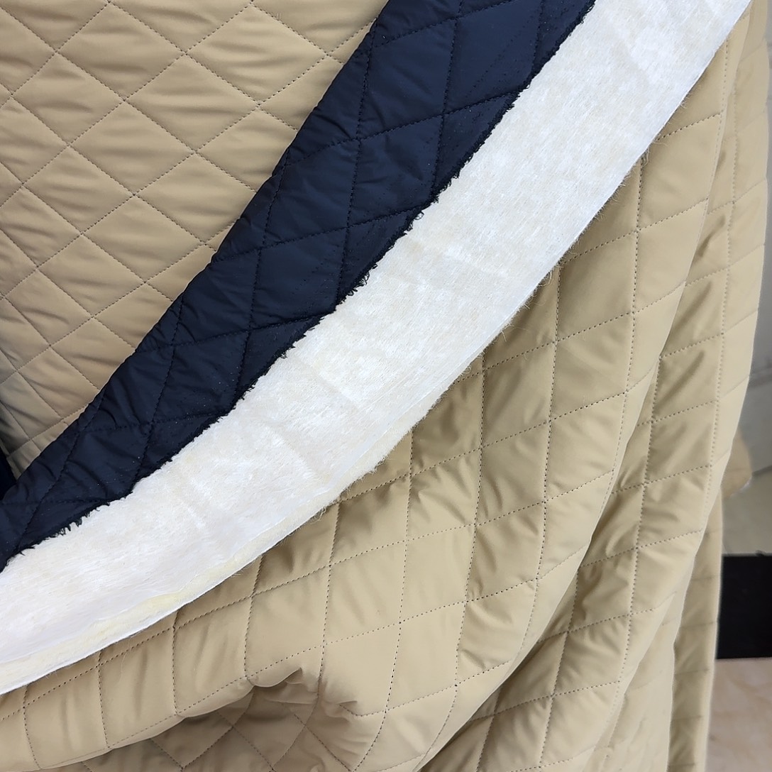 混纺双面羊驼毛夹棉2米