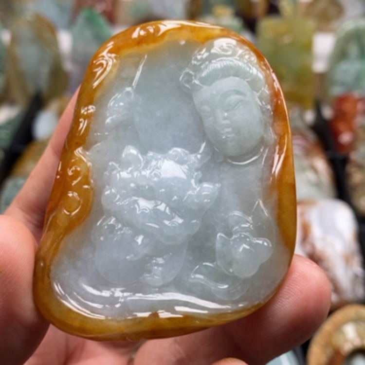 【闪购商品】翡翠颈饰未镶嵌缅甸翡翠A货吊坠