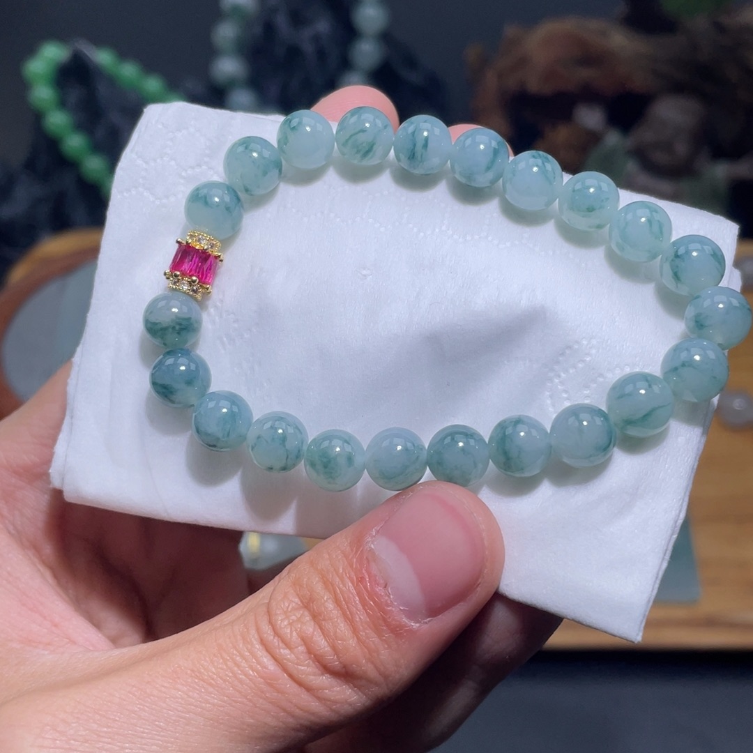 定制翡翠未镶嵌手串