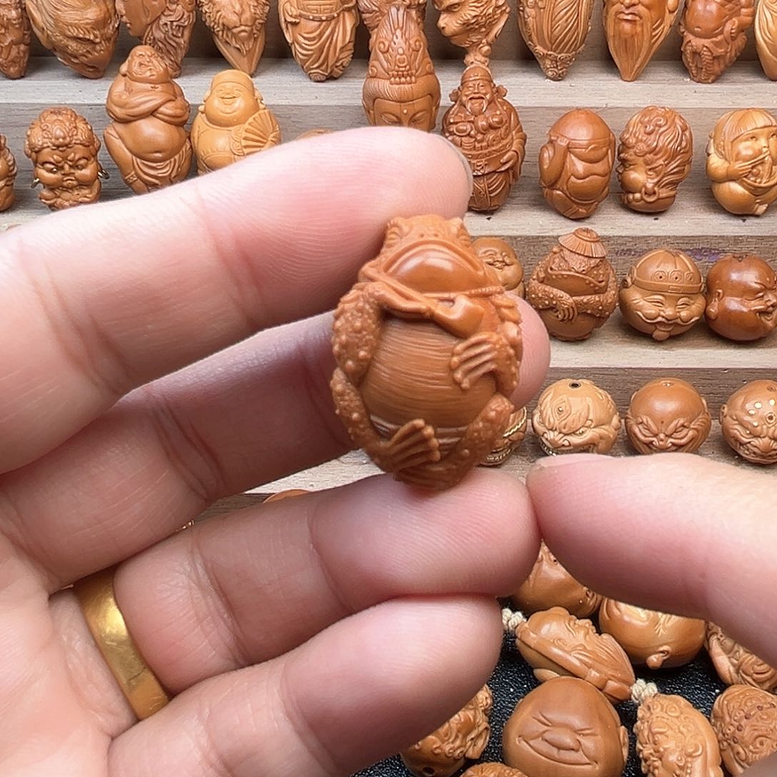 橄榄核吊坠20金蟾福利