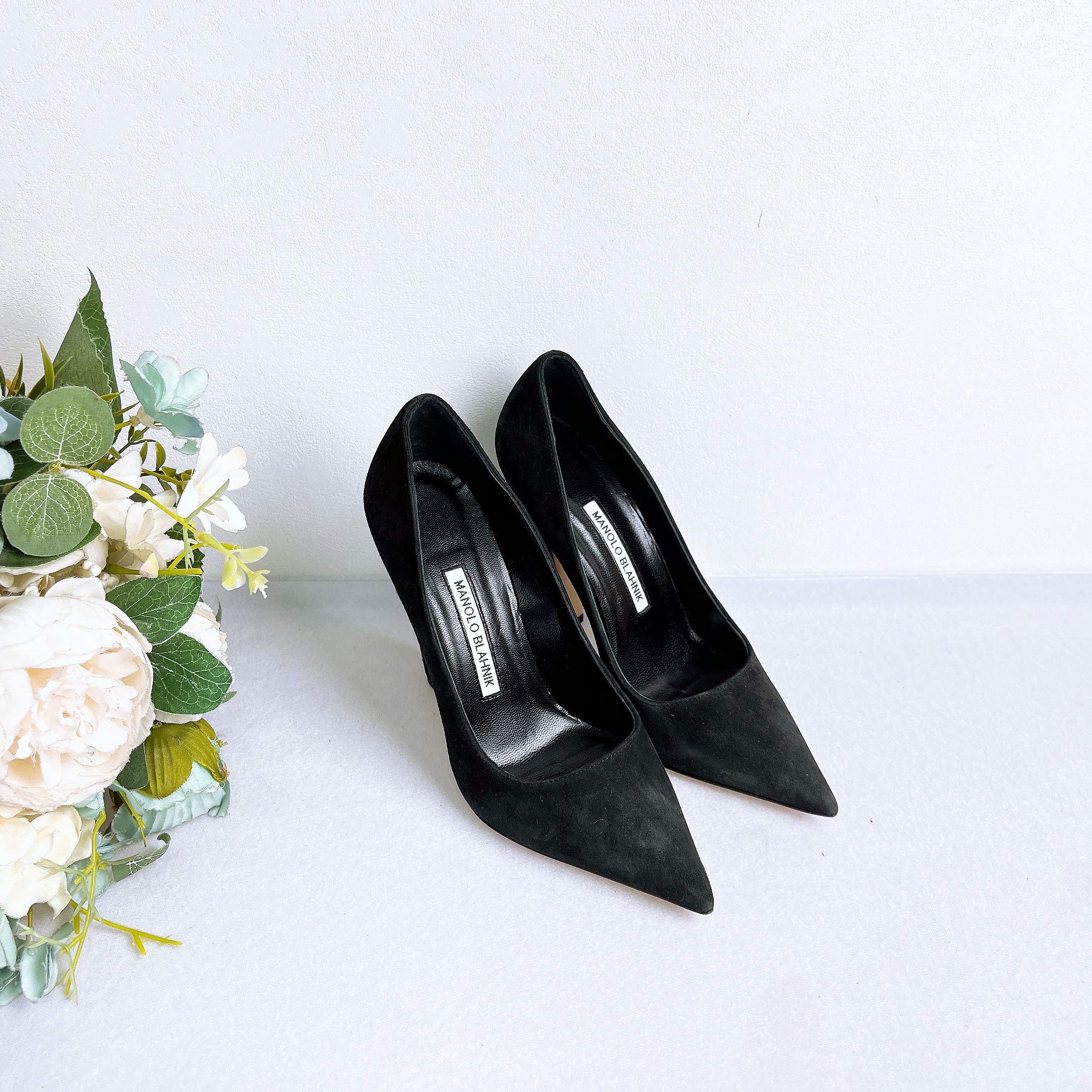 99新 MANOLO BLAHNIK/莫罗·伯拉尼克 /高跟鞋/尺码：37.5/Xsp32810