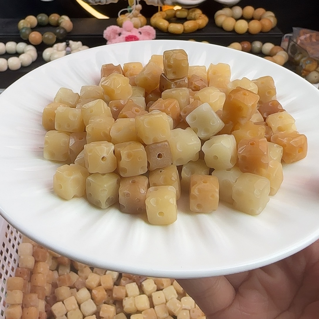 菩提根/象牙果手串卡11奶酪100颗