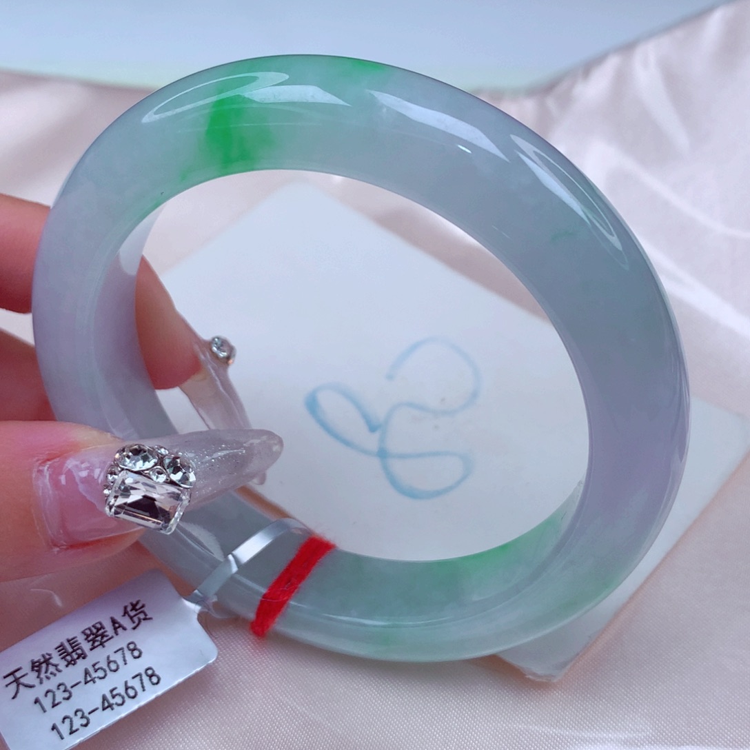 翡翠手镯未镶嵌天然缅甸翡翠A货手镯