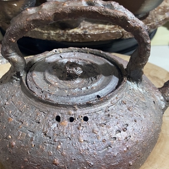 杯提梁壶柴烧裸烧手作品
