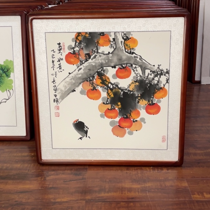 国画带框尺寸63*63厘米