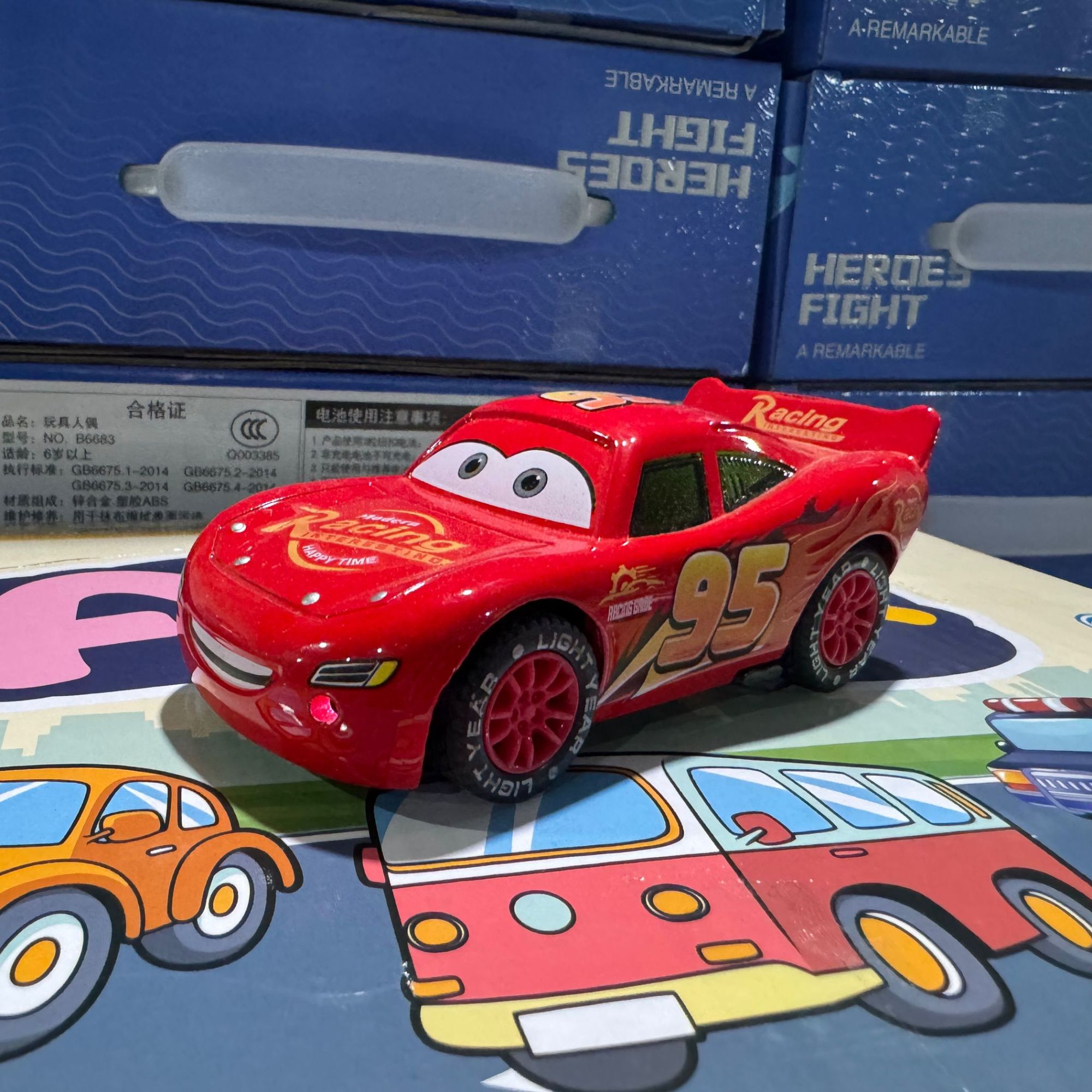 总动源-声光科学玩具车带回力