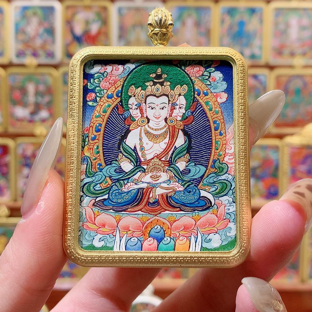 吊坠般若唐卡非遗传承